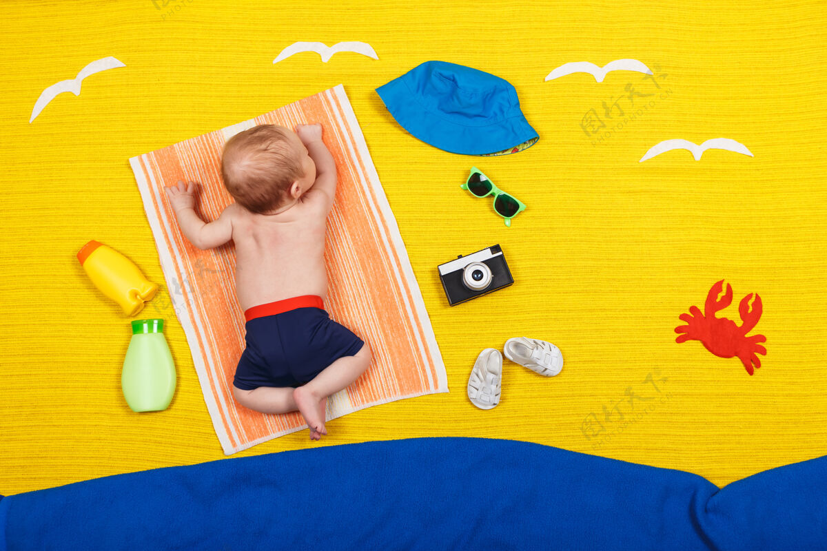 按摩宝宝健康皮肤的防晒乳液沙滩砂治疗乳液