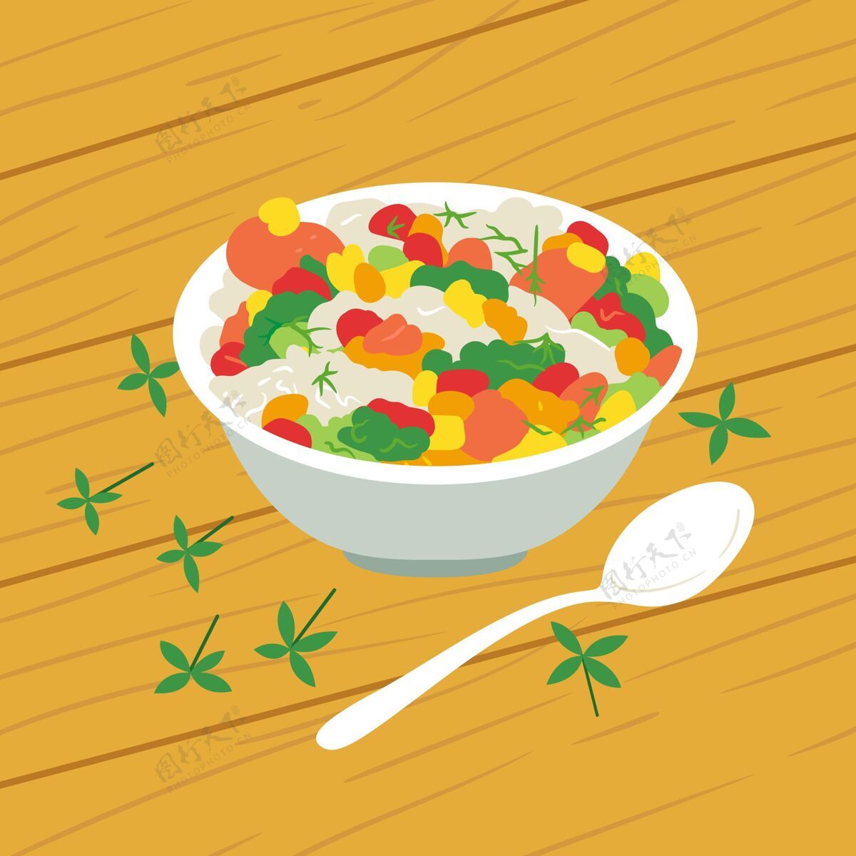 米饭平面戈帕卡拉插图平面设计米饭8月31日
