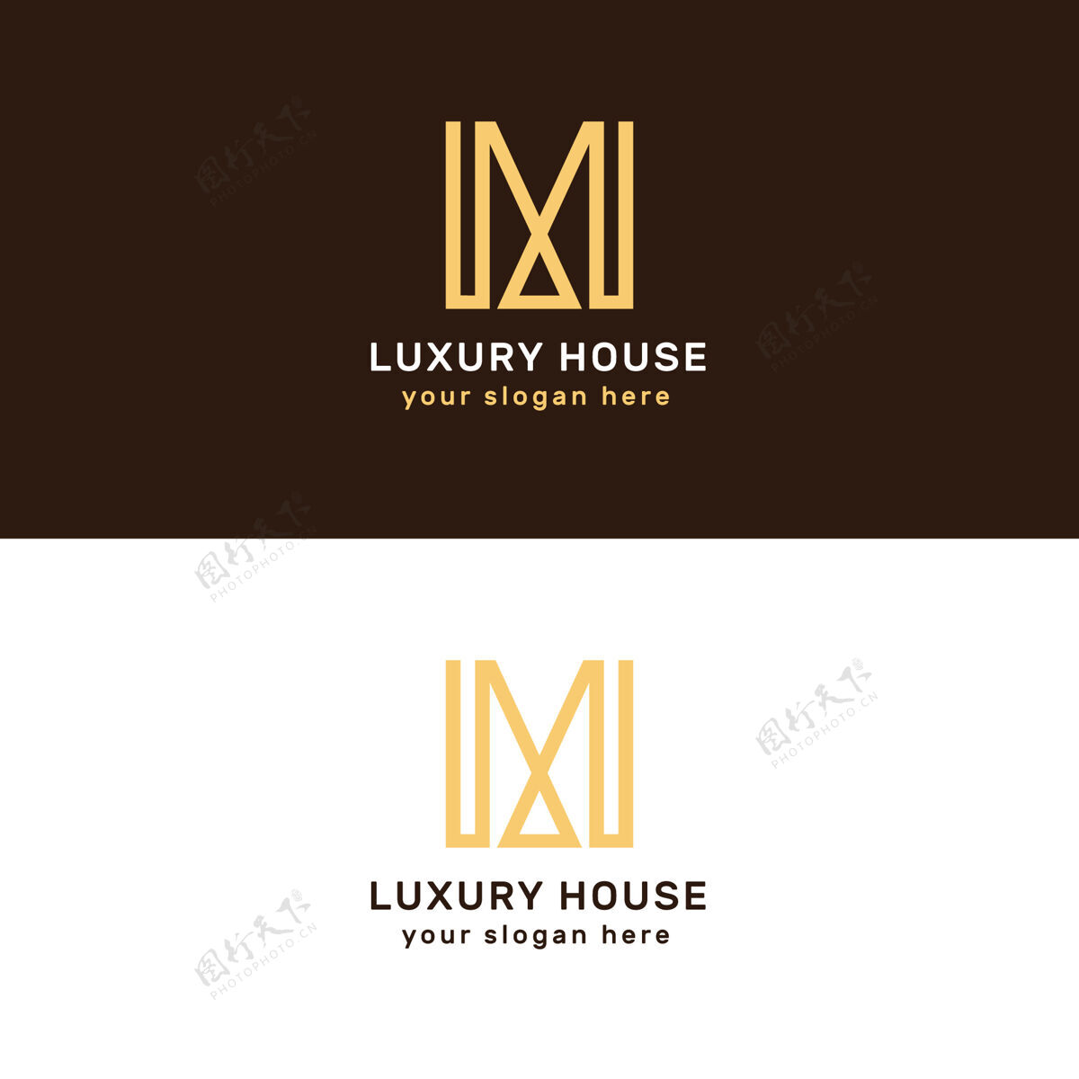 豪华豪华和优雅的房地产标识金色豪华标志标志