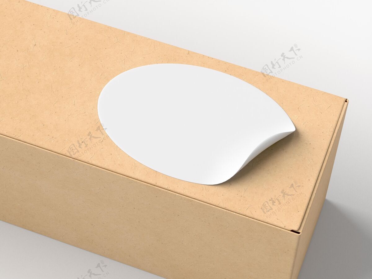 贴纸模型纸板箱与贴纸模型贴纸标签纸板盒