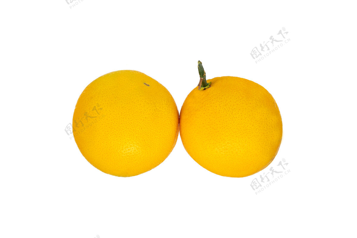 食物新鲜的有机柑橘类水果隔离在白色维生素新鲜成熟