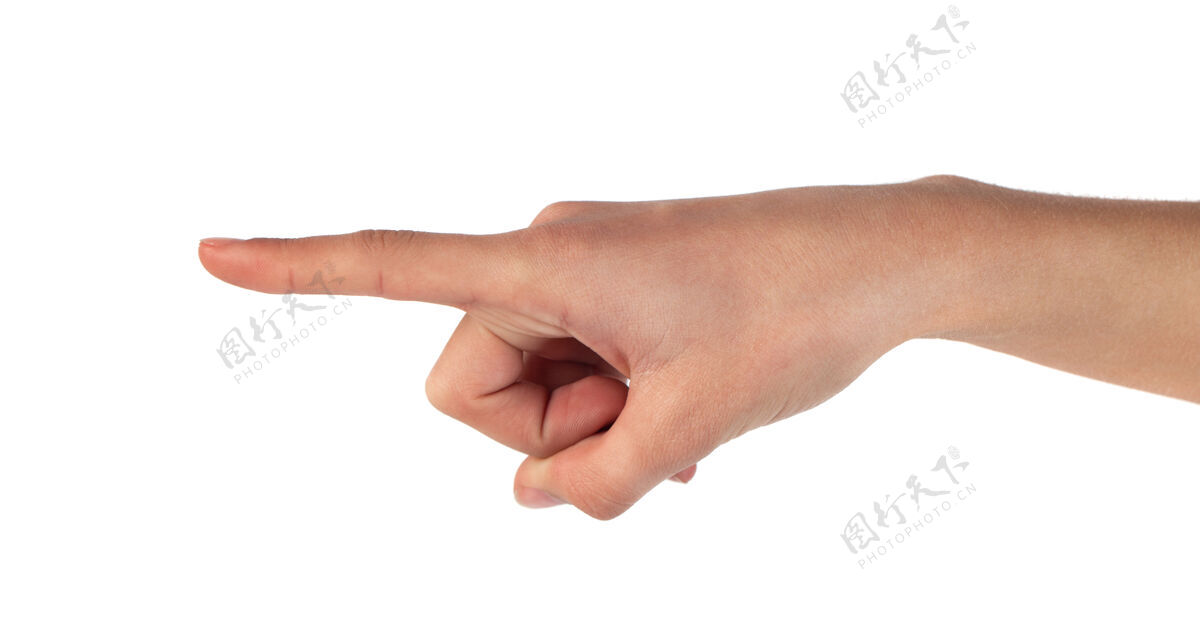 男性把人的手指向白色手势女人拇指