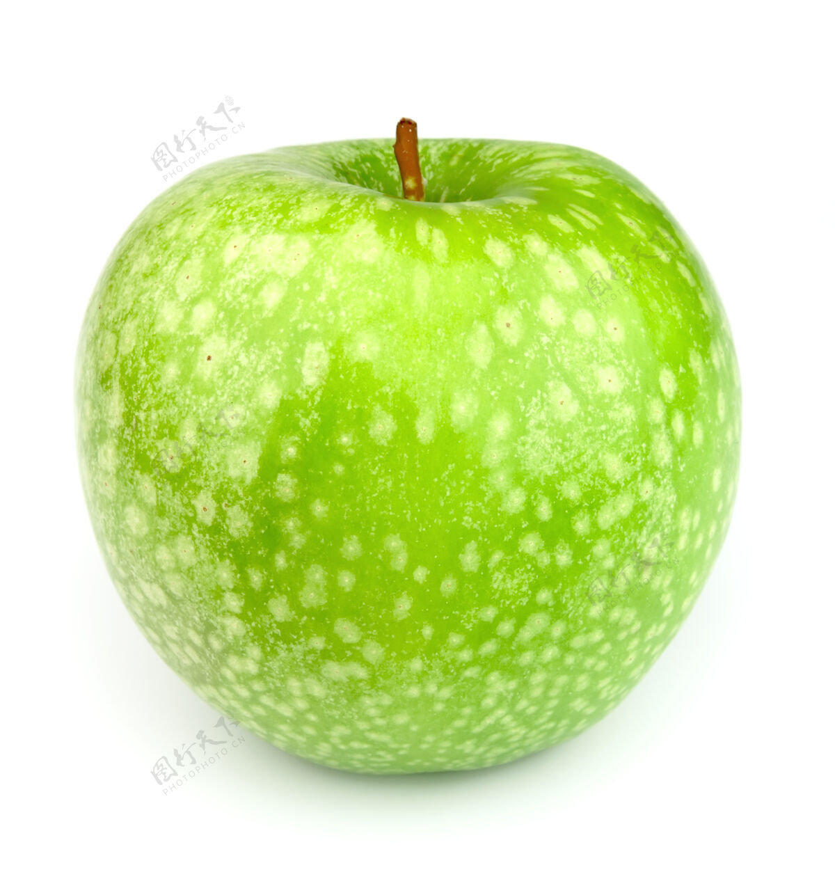 食物白底青苹果零食单一水果