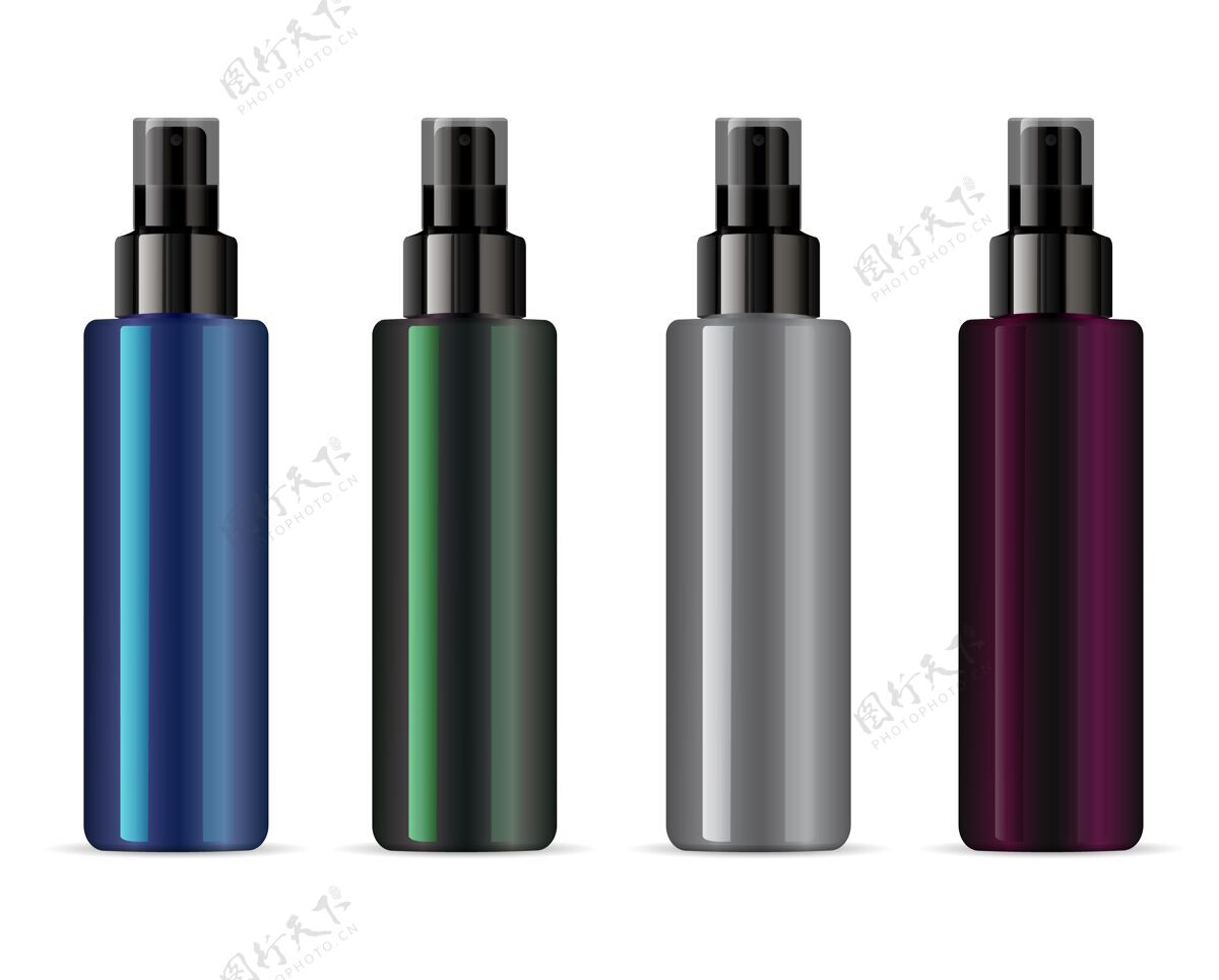 分配器化妆品喷雾瓶化妆品容器插图乳液塑料除臭剂