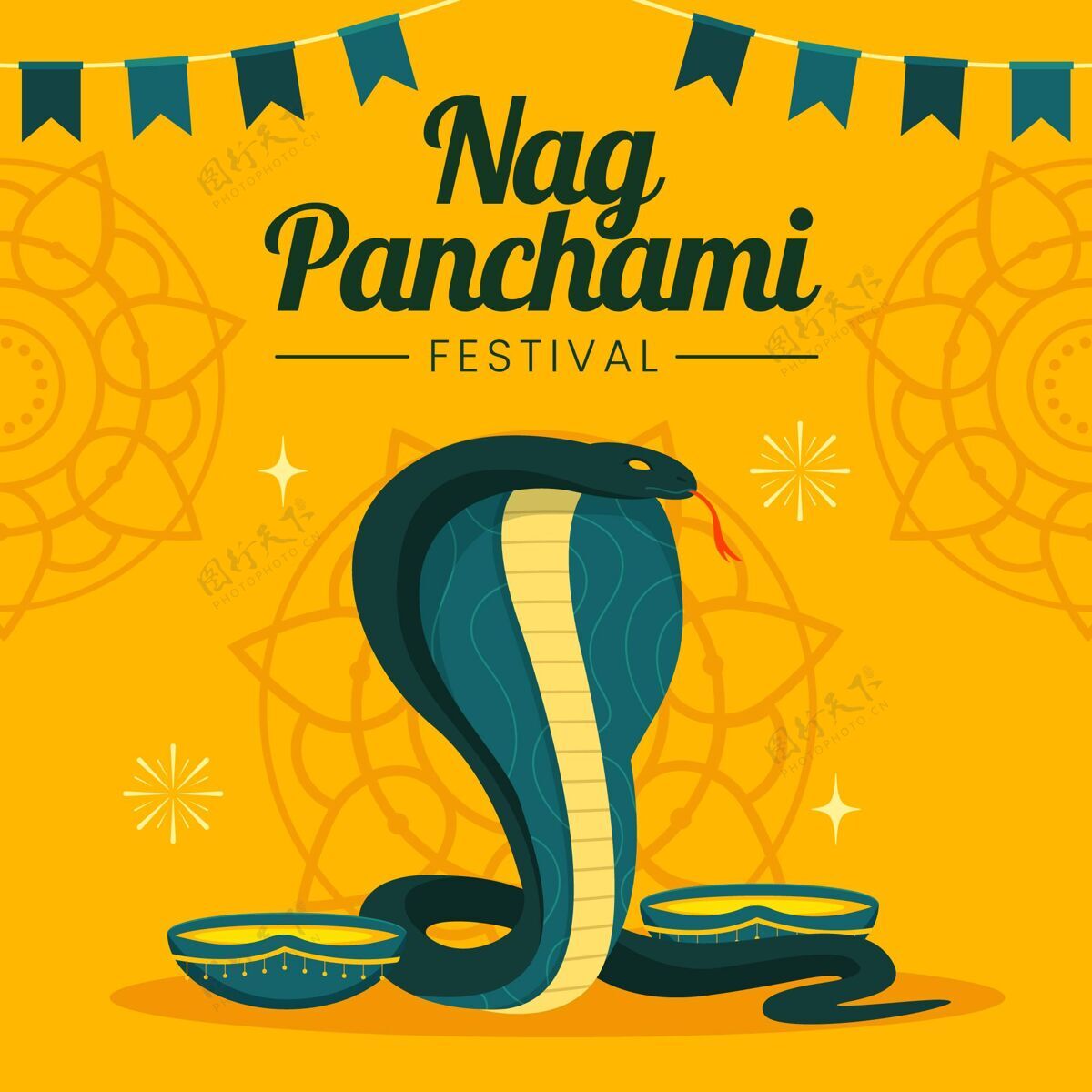 崇拜Nagpanchami插图传统文化印度教