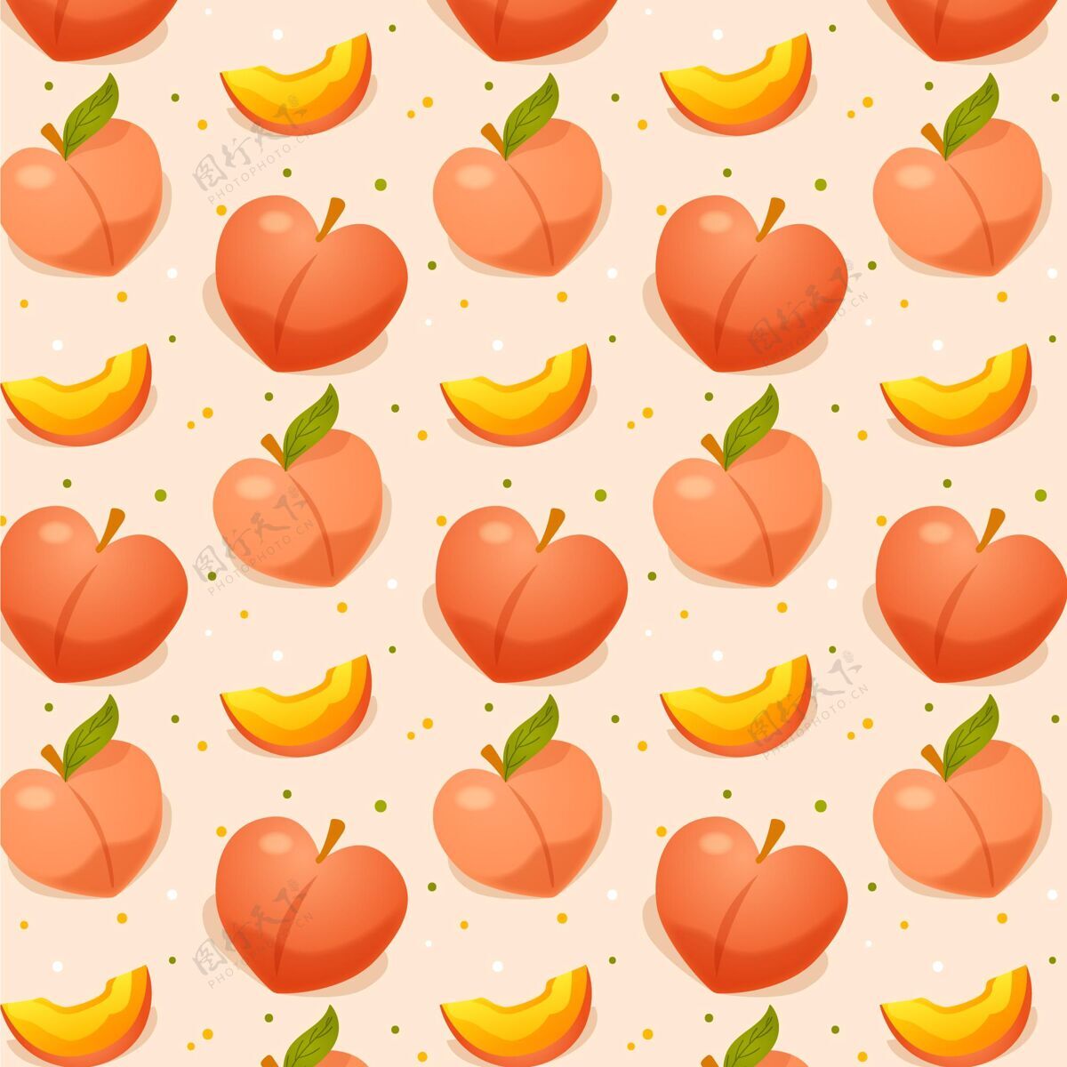 水果渐变桃色图案设计渐变图案水果图案装饰