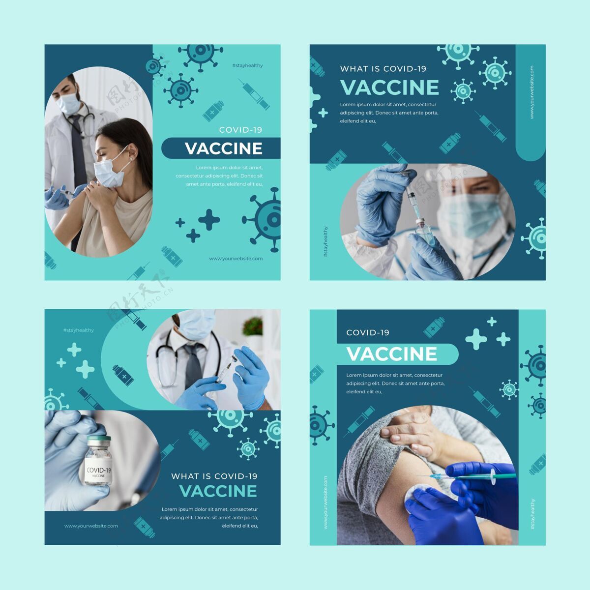 流行病平板疫苗instagram发布照片集设置注射平面设计