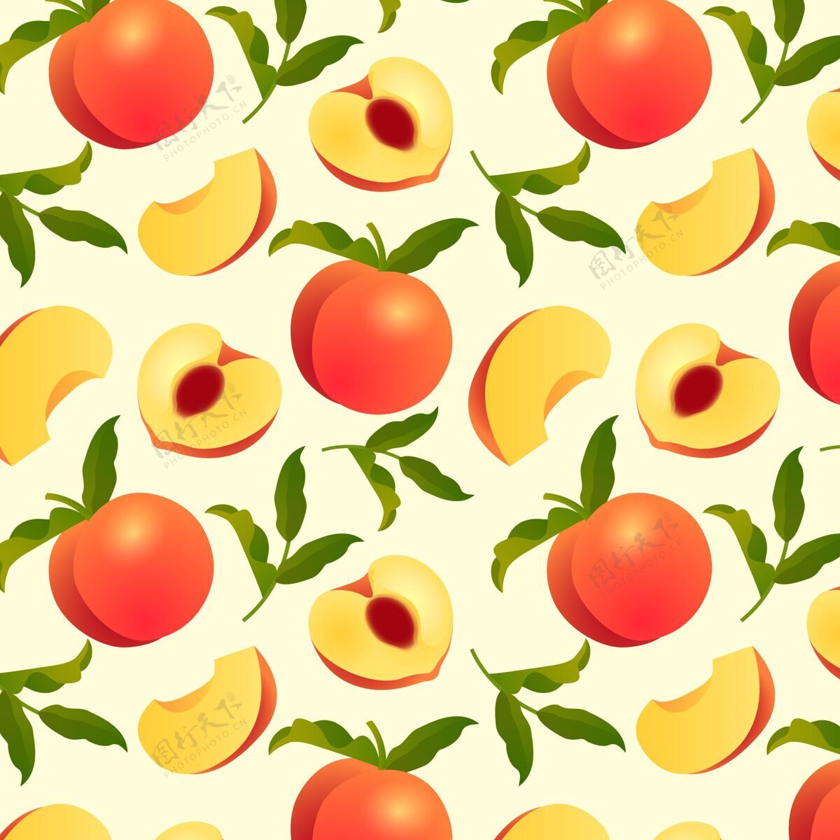 水果渐变桃色图案设计主题图案渐变图案