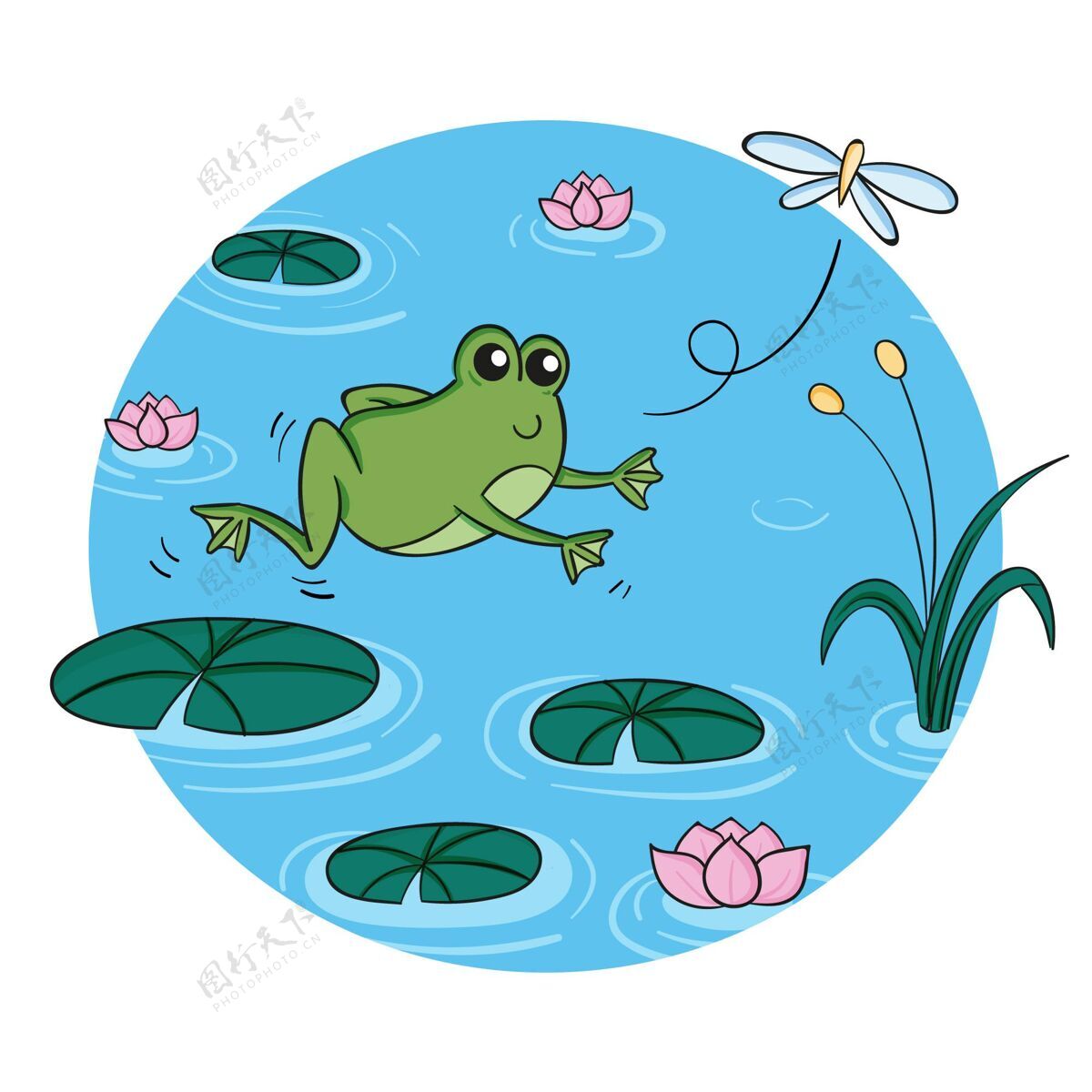 孩子一样手绘青蛙插图青蛙手绘可爱