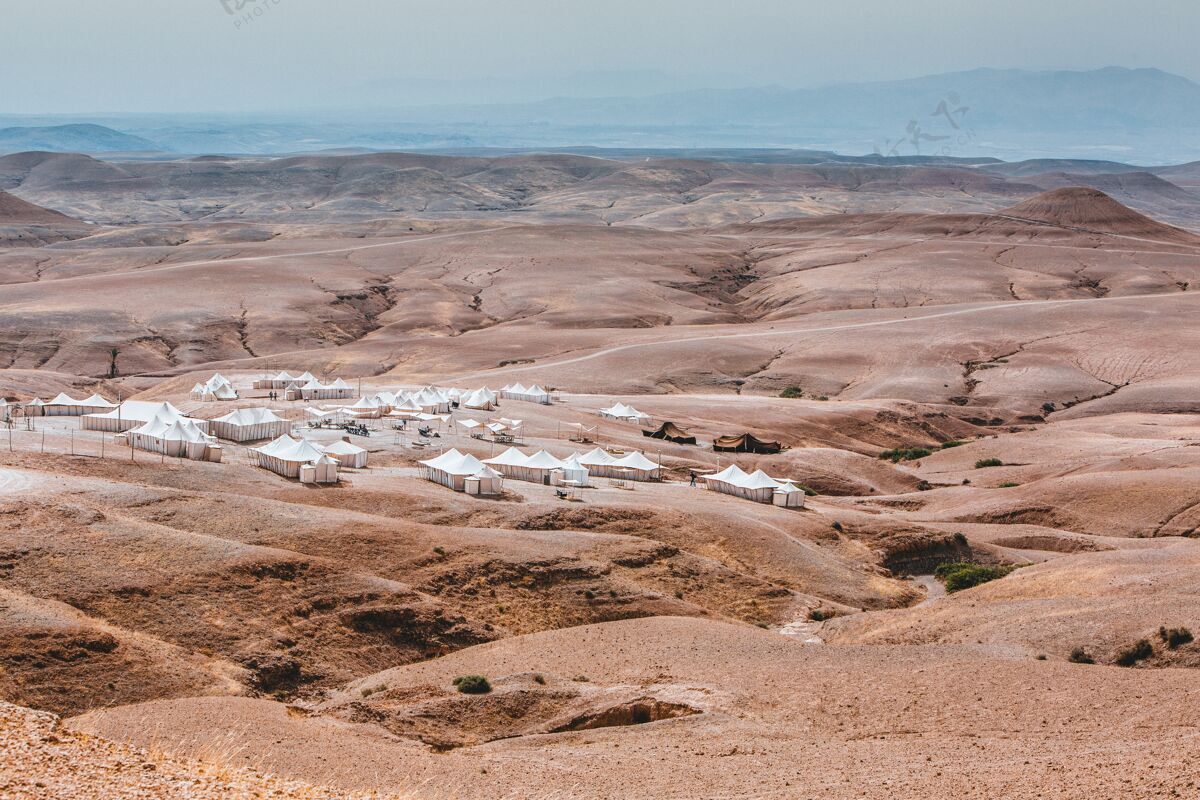 自然摩洛哥沙漠露营地极端非洲非洲