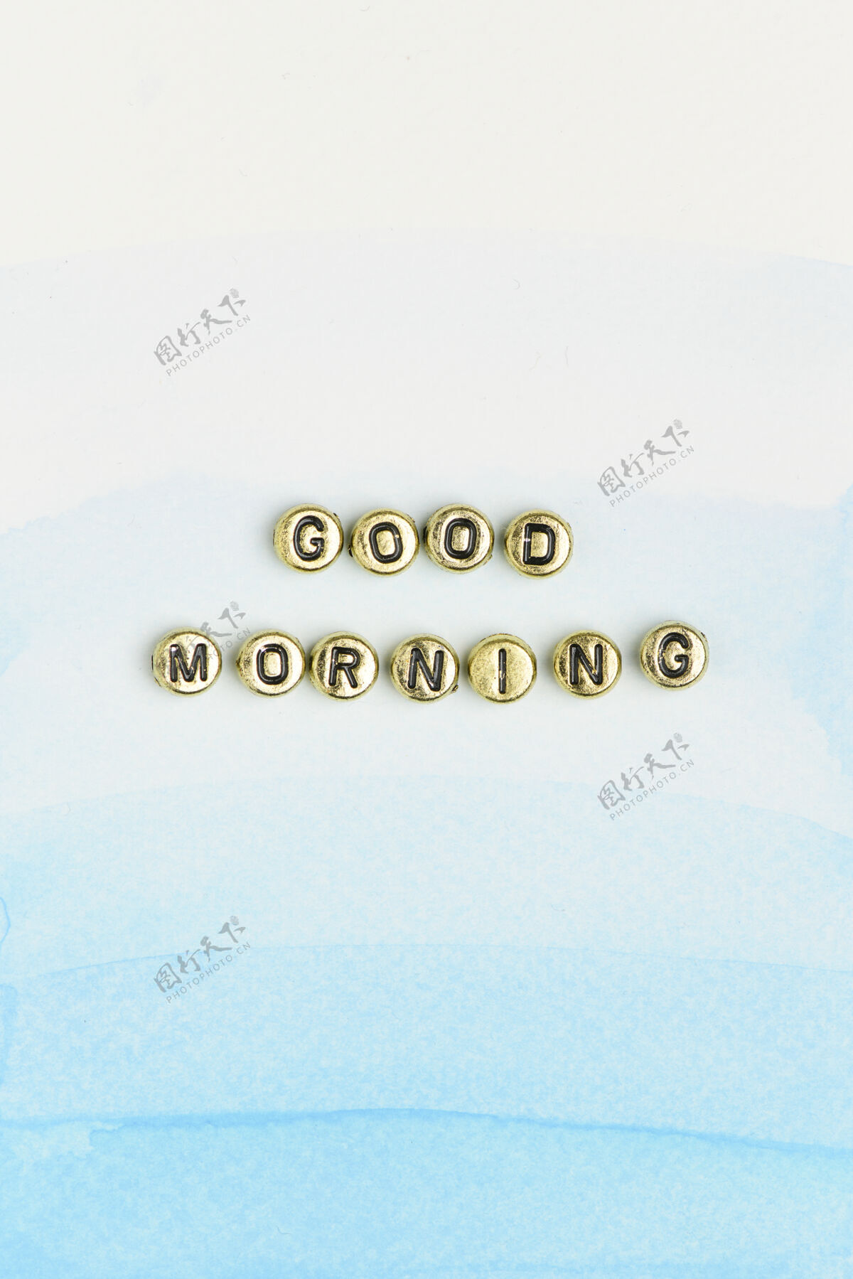 学习早上好刻字珠字字体字母珠子早晨