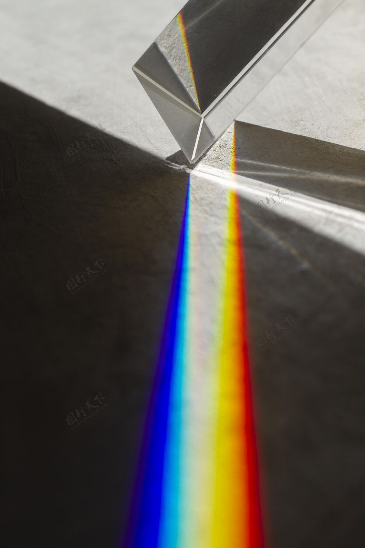 光效果灯光棱镜效果特写特写五颜六色反射
