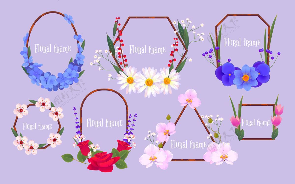 花瓣手绘花架系列自然美丽花架