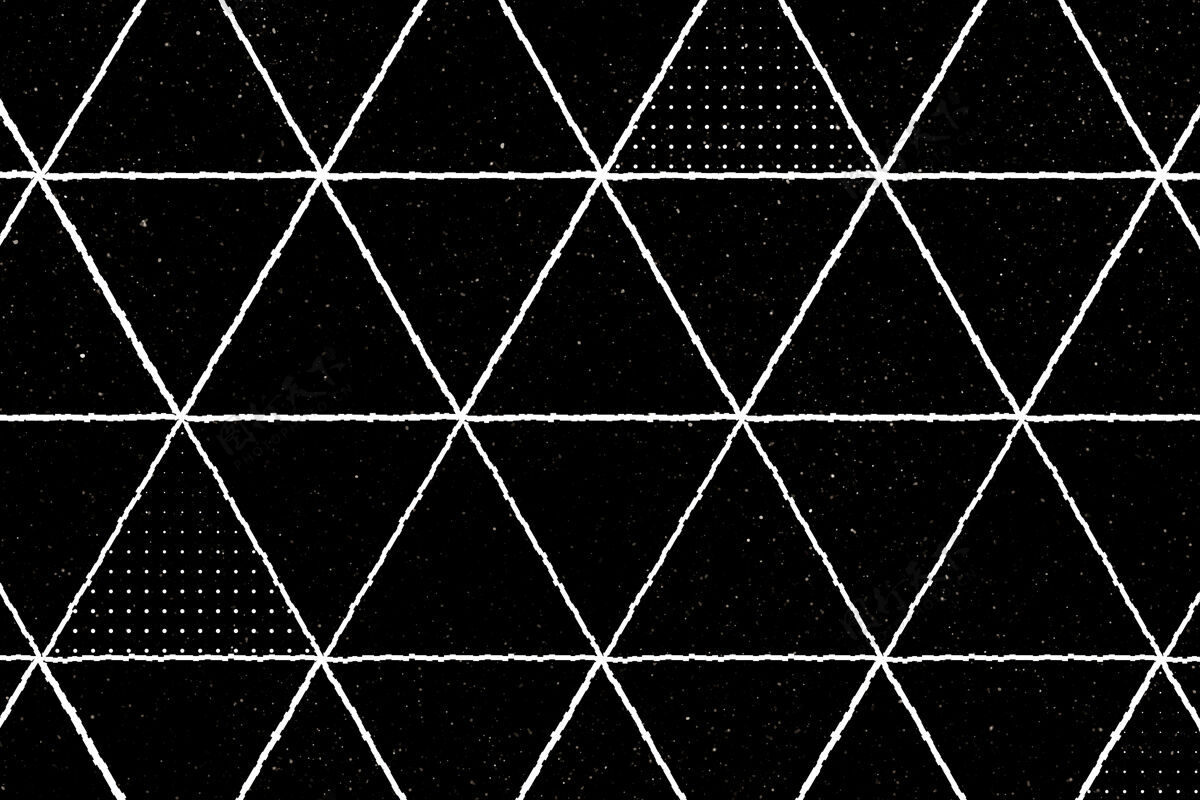 装饰黑色背景上的无缝3d三角形图案无缝图案设计