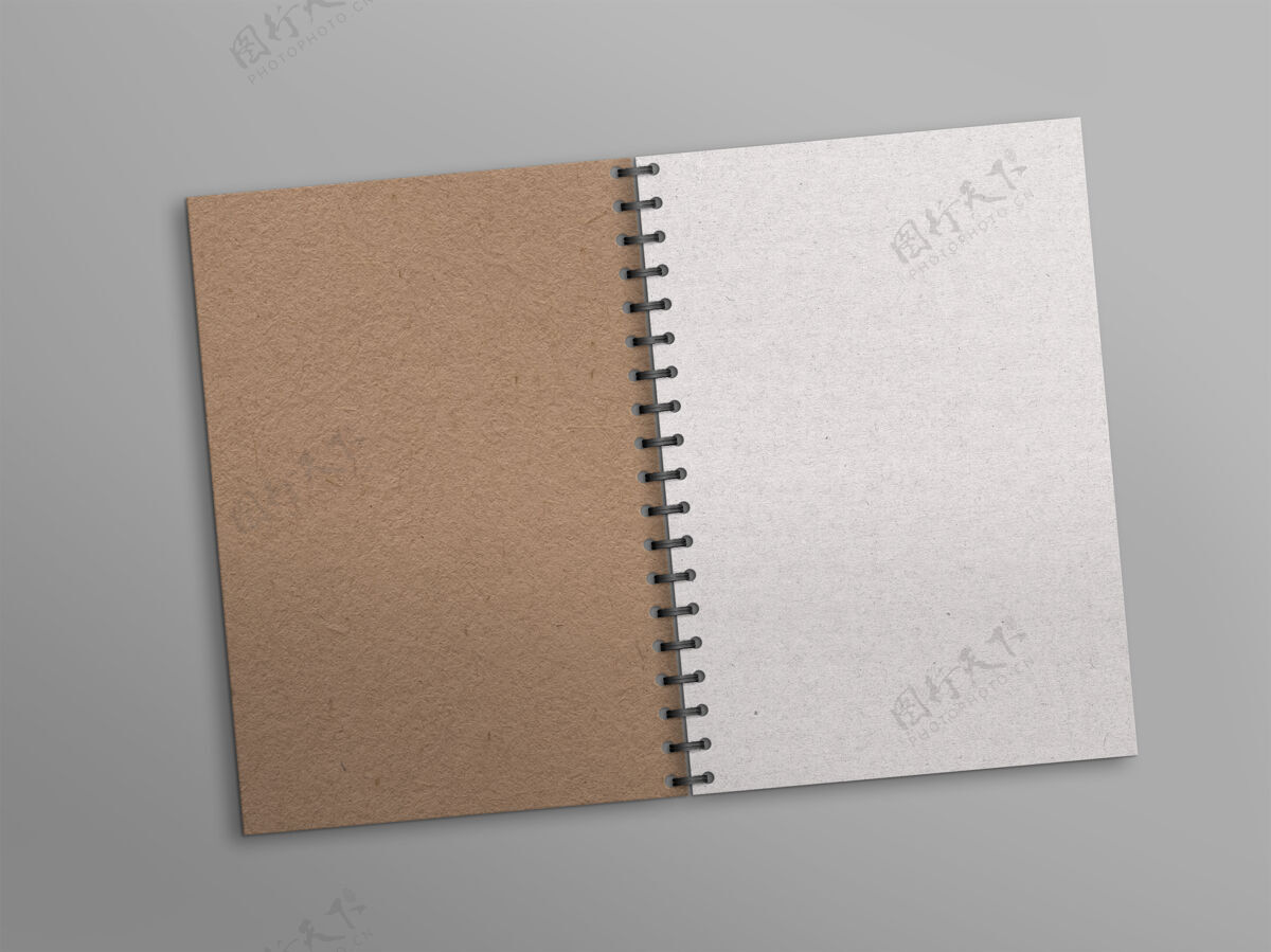 朴素用白纸打开notebook质量编辑封面