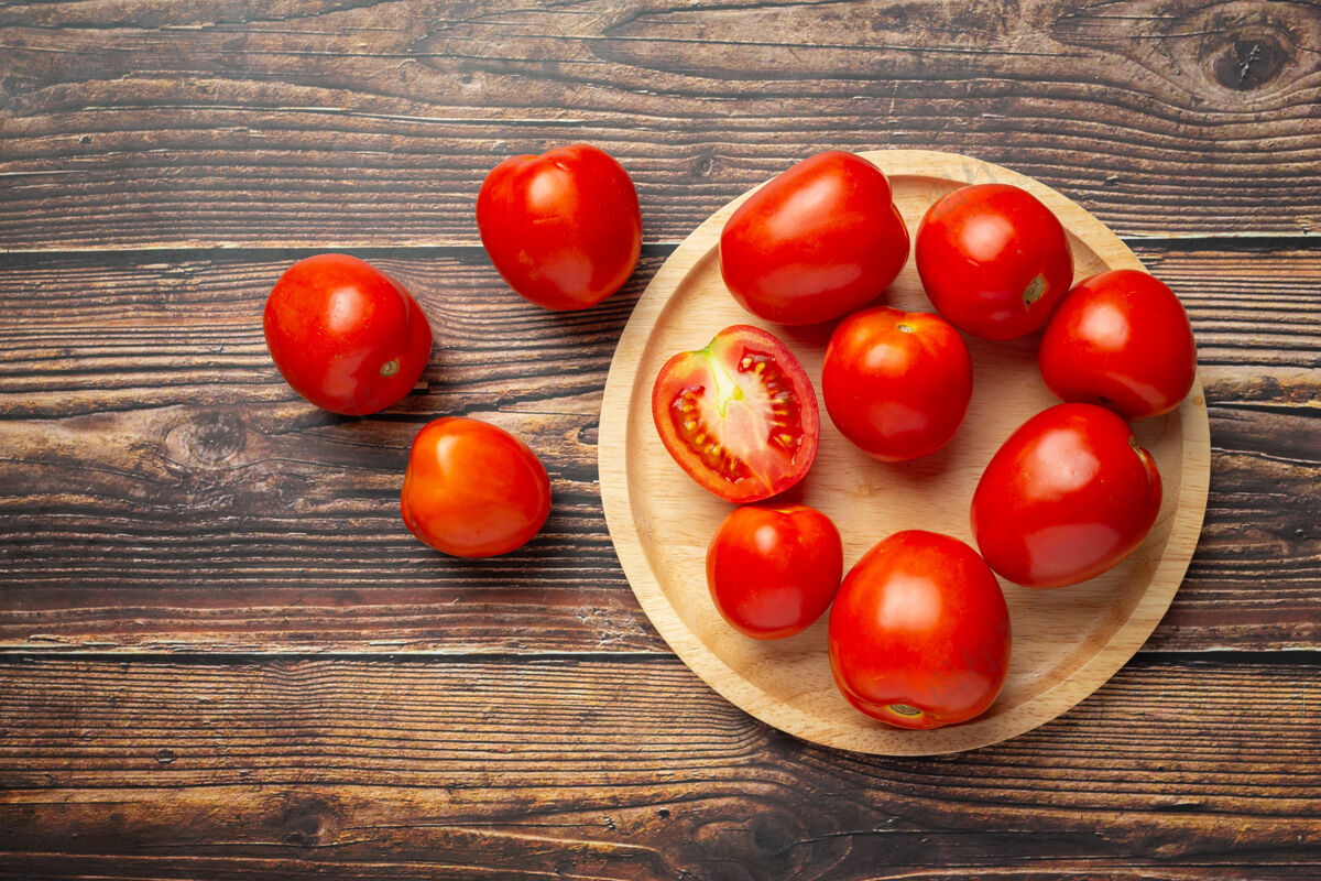 蔬菜新鲜的西红柿可以煮了自然抗氧化剂营养