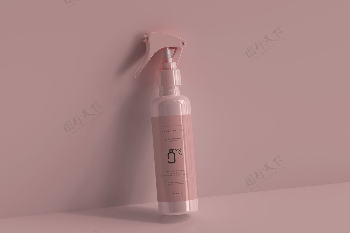 品牌模型喷雾瓶模型清洁瓶子模型乳液