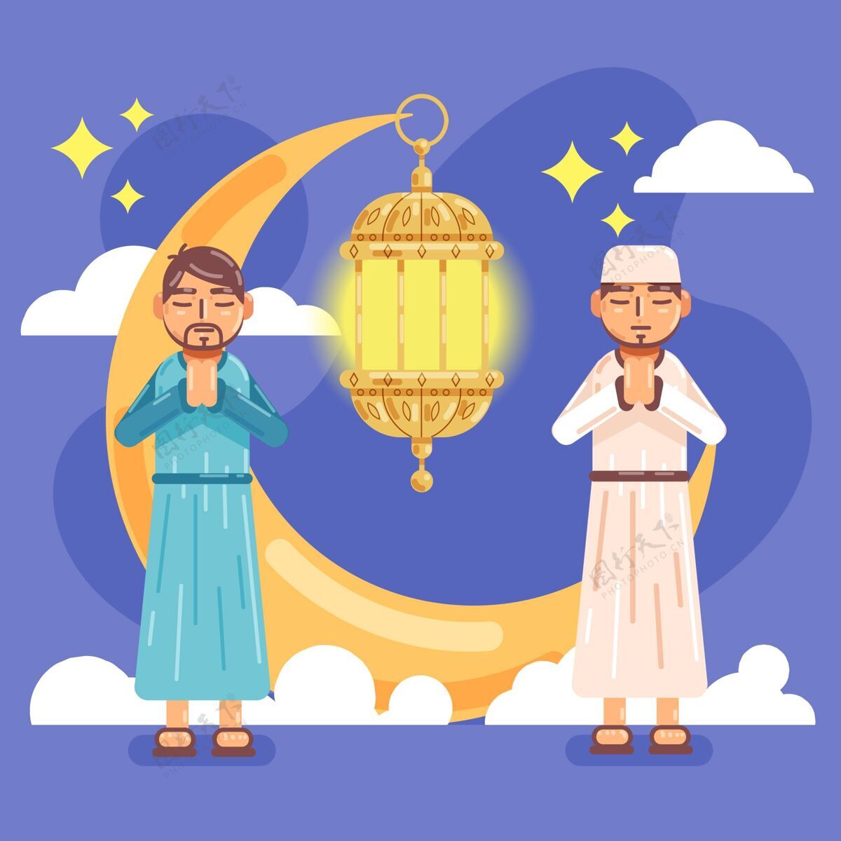 平面平面斋月插图插图文化伊斯兰