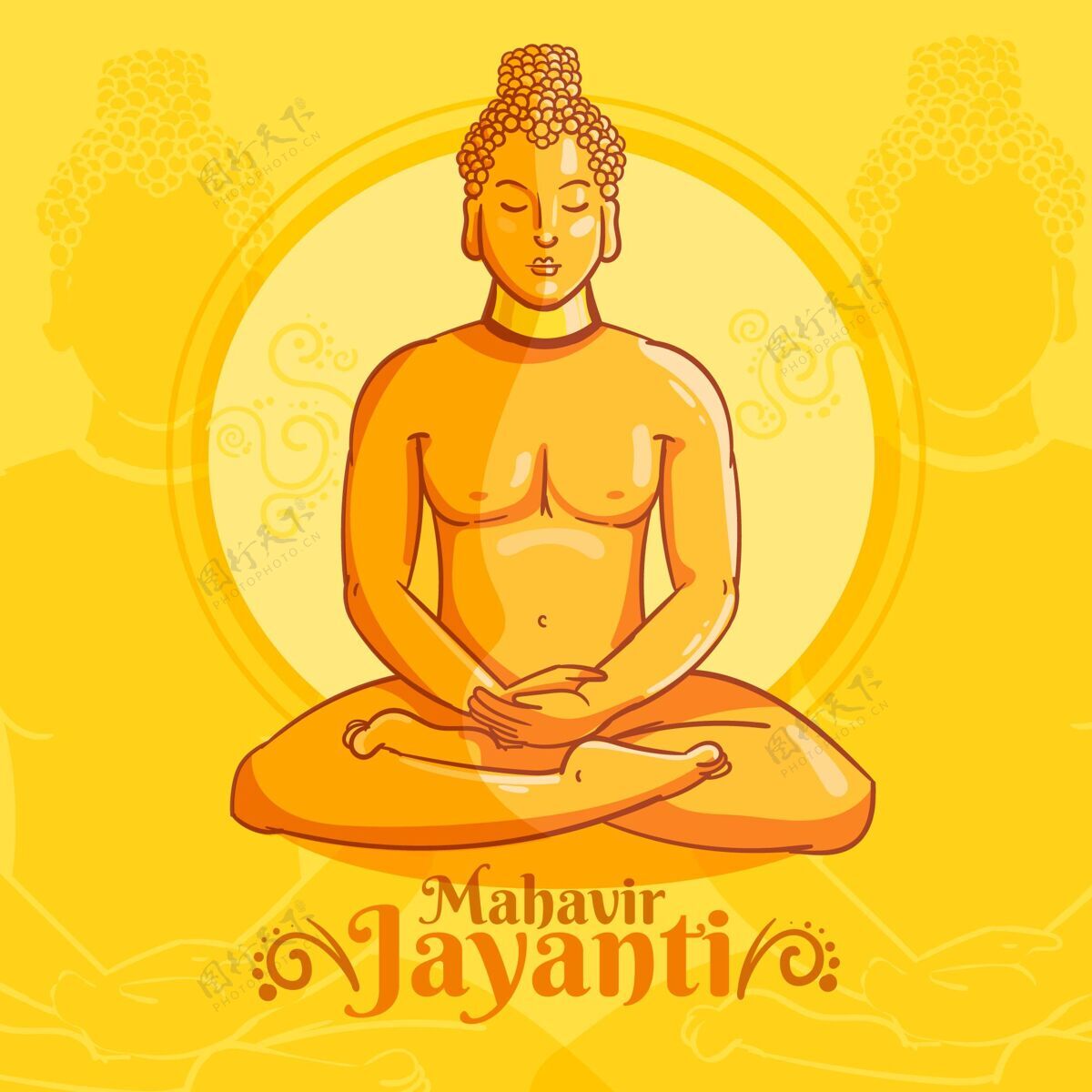 佛法详细的mahavirjayanti插图插图宗教节日