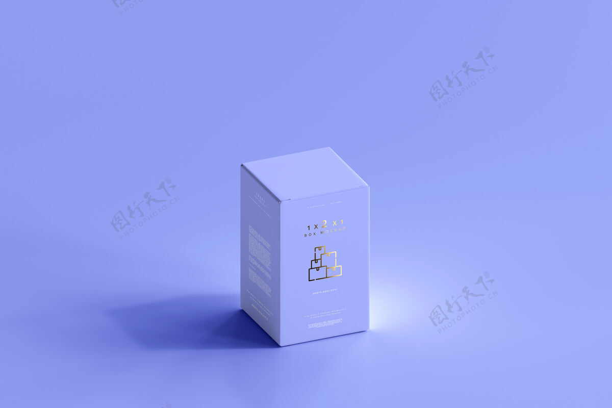 包装孤立的盒子模型模型奶油盒子模型