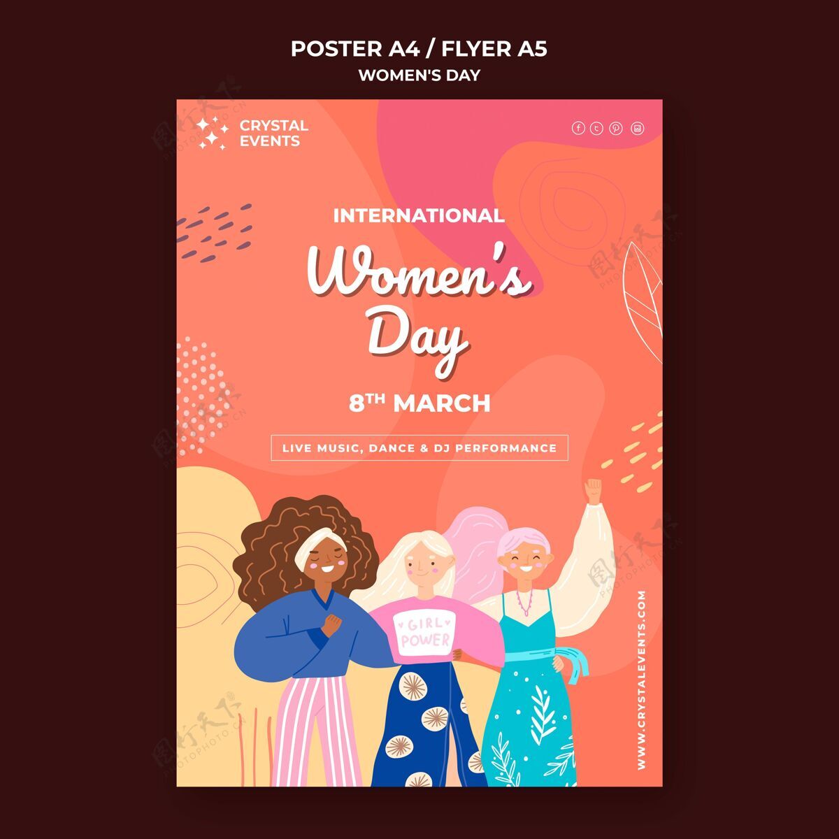 妇女节国际妇女节传单传单模板海报模板