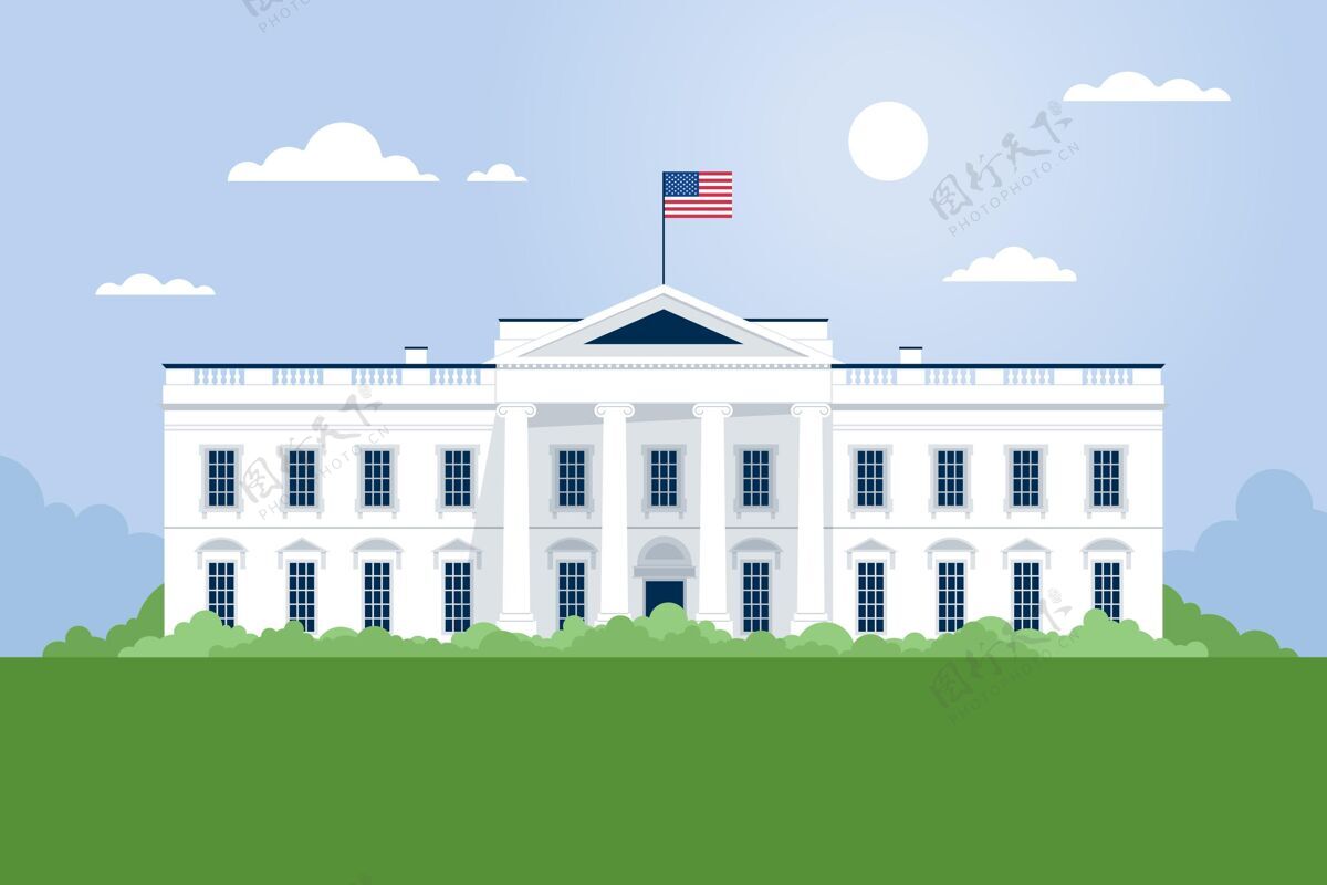 建筑白宫平面图住宅美国插图