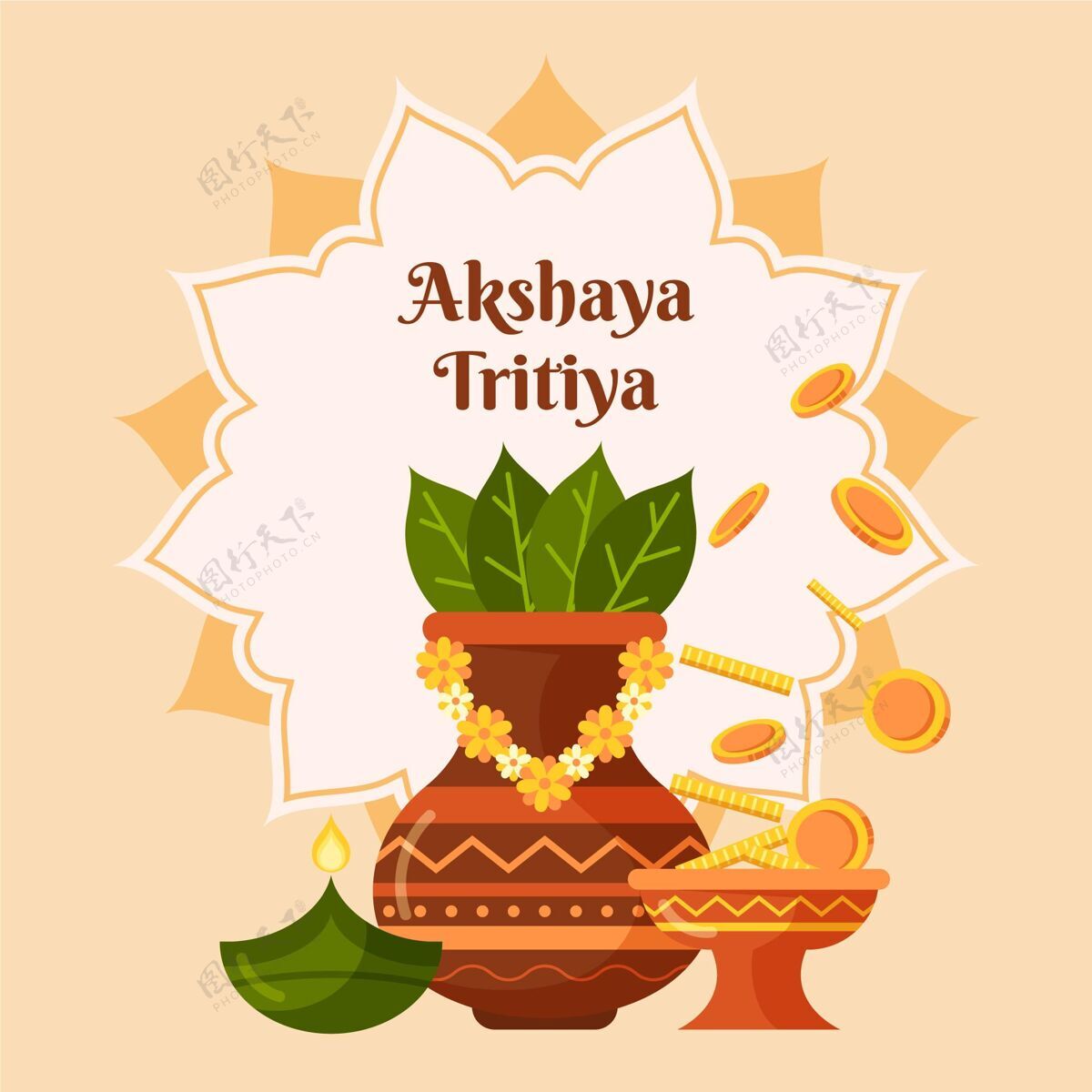 阿克沙亚平面akshayatritiya插图平面插图印度教