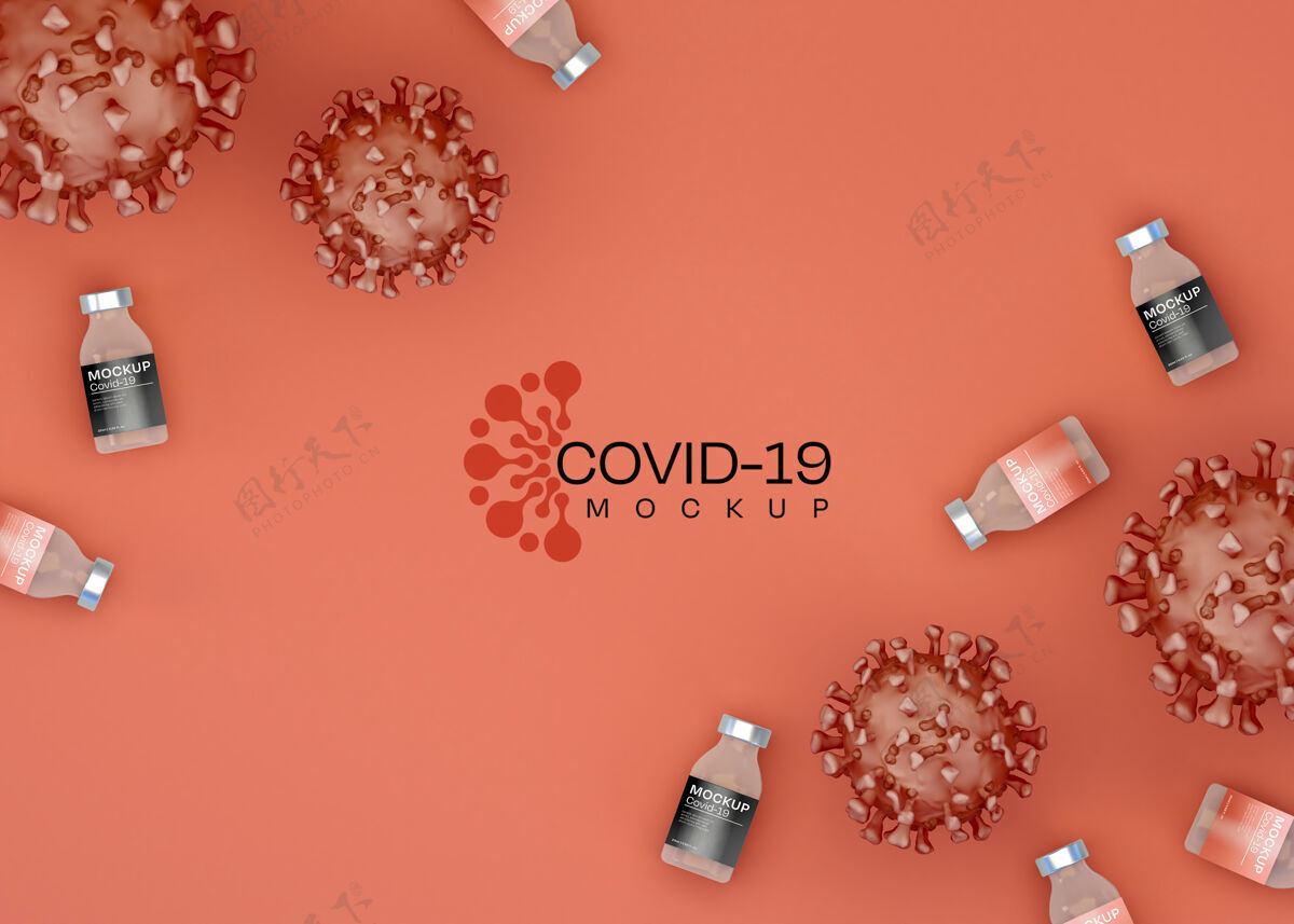 模型冠状病毒平板模型covid-19疾病病毒冠状病毒