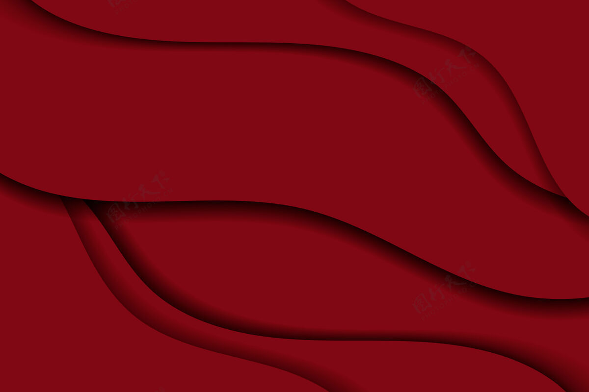 复制空间抽象波浪红色背景空白空间抽象波浪图案