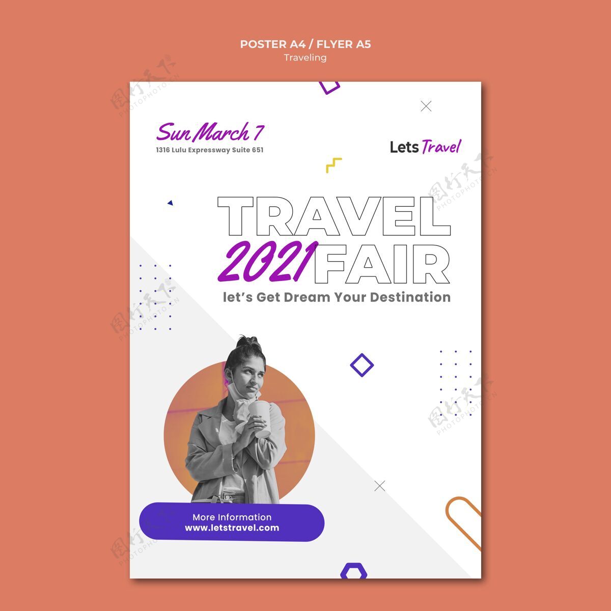 旅行旅游海报模板设计旅游概念