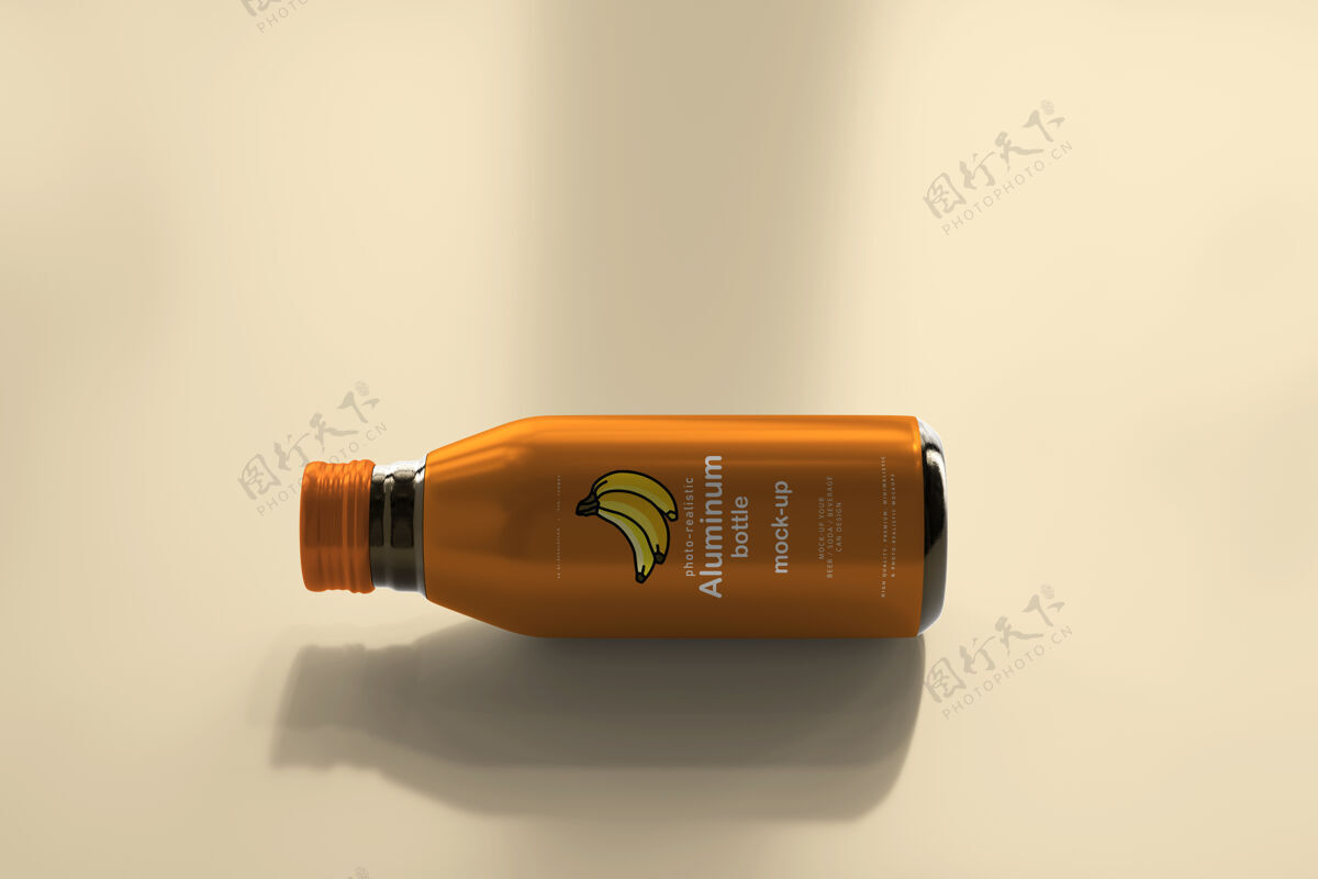 标签铝制饮料瓶模型包装果汁苏打水