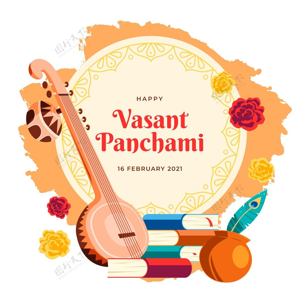 印度印度乐器快乐瓦桑潘查米印度二月传统