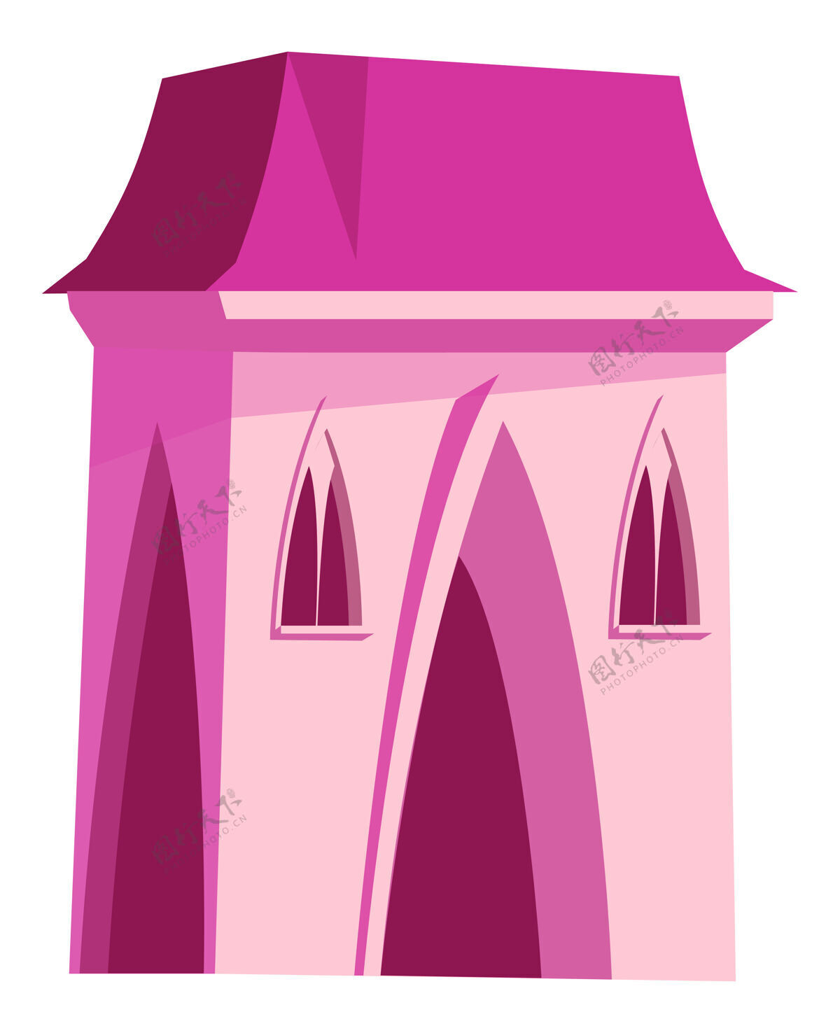 童话仙女公主的粉色城堡房子乐趣家